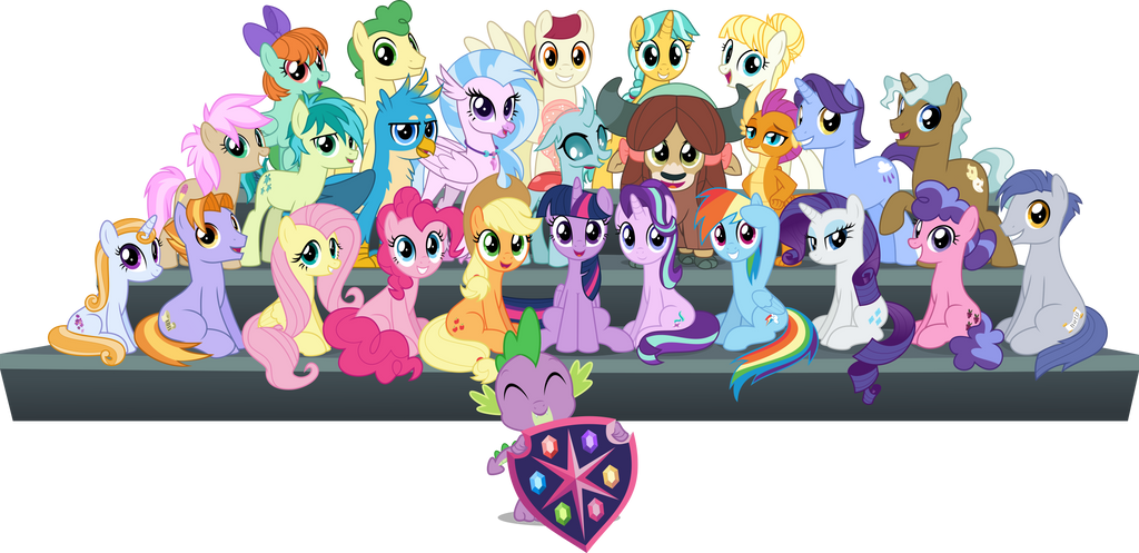 Mlp Vector Group MLP Vector - The Class of Friendship by jhayarr23 on DeviantArt
