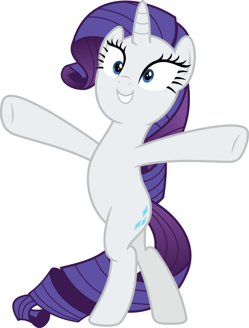 MLP Vector - Rarity #6 by jhayarr23 on DeviantArt