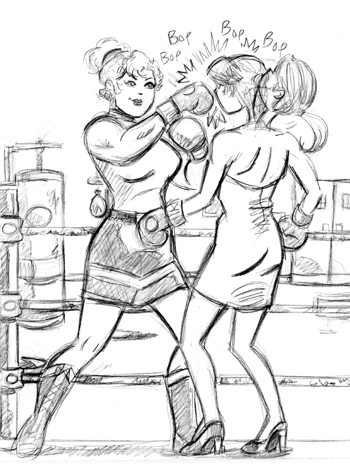 Cartoon Female Boxing on FemaleBoxing DeviantArt
