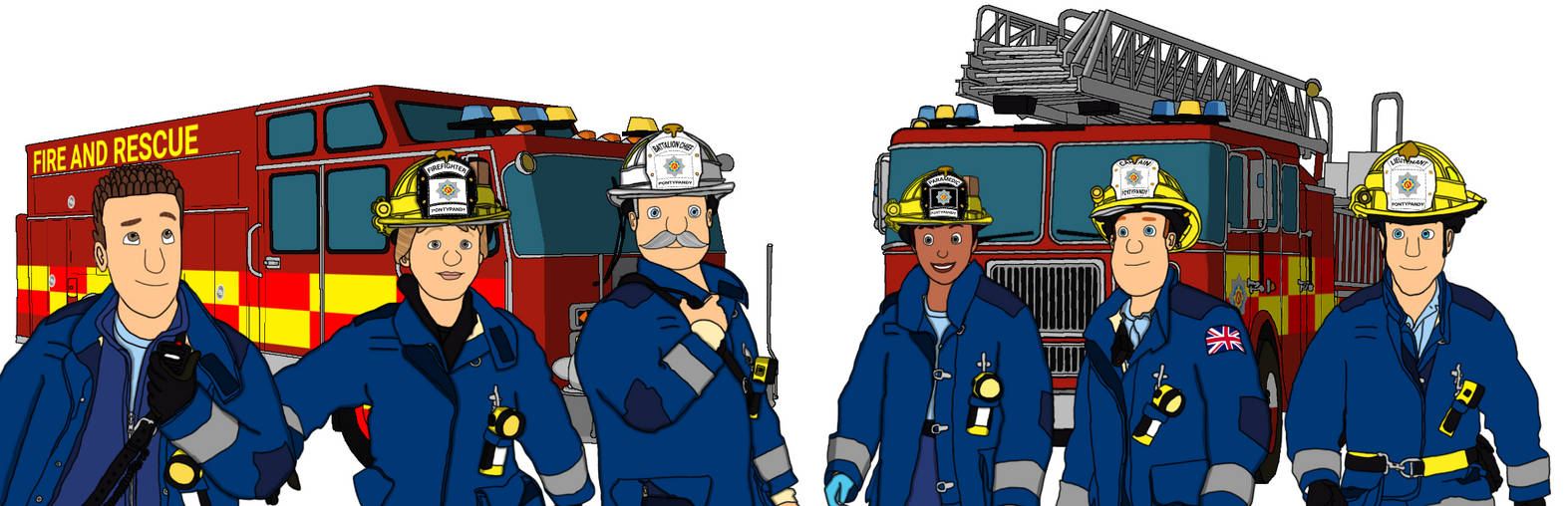 Pontypandy Fire Service (USA Uniforms) (Update 5) by Tigerleprechaun42 ...