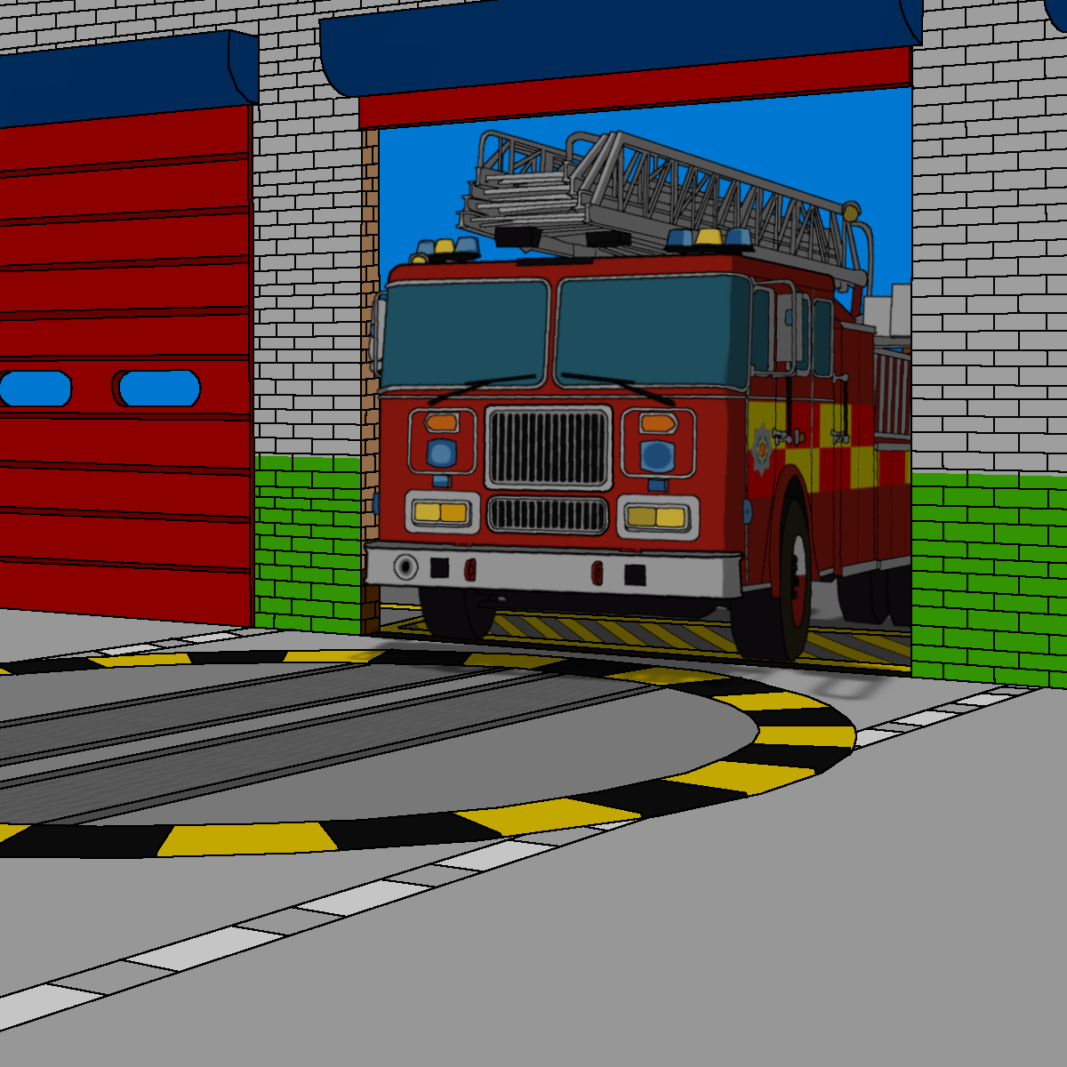 Sodor top fire station