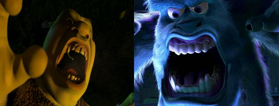 Shrek Dreamworks Vs Sulley Pixar By Bayleigh06 On DeviantArt shrek-dreamworks-vs-sulley-pixar-by-bayleigh06-on-deviantart