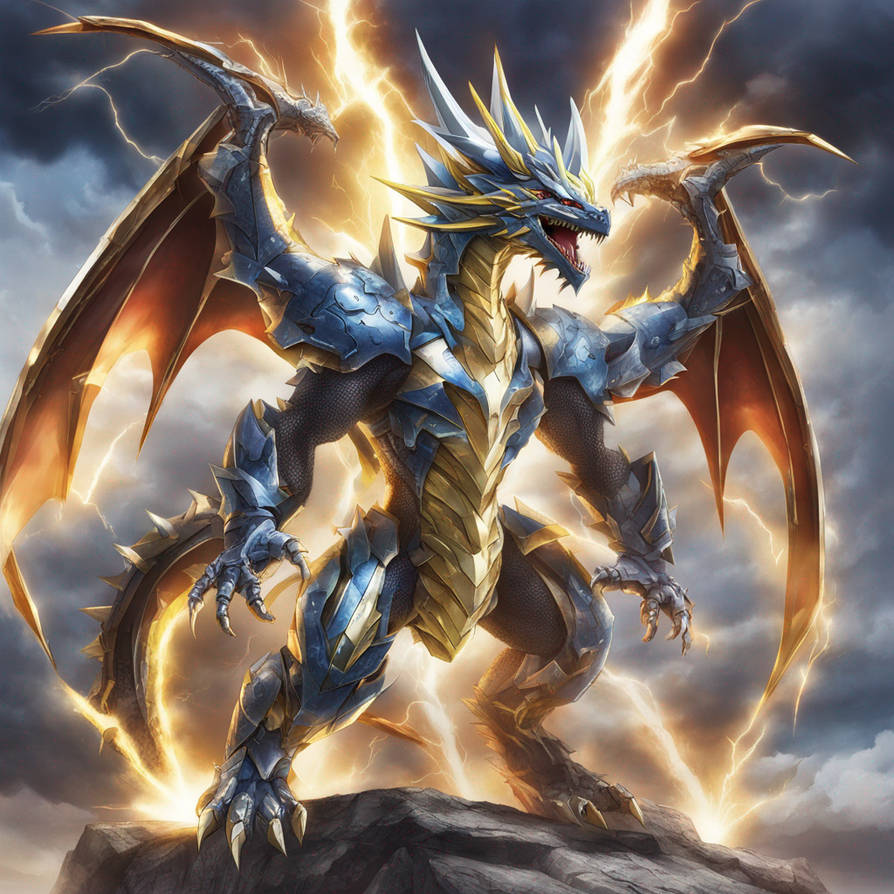 Mega Rising Lightning Mega Ultra Super Lightning Armored Dragon by aidanbhj on DeviantArt
