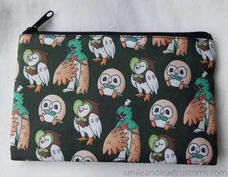 Rowlet Dartrix Decidueye Zipper Pouch FOR SALE