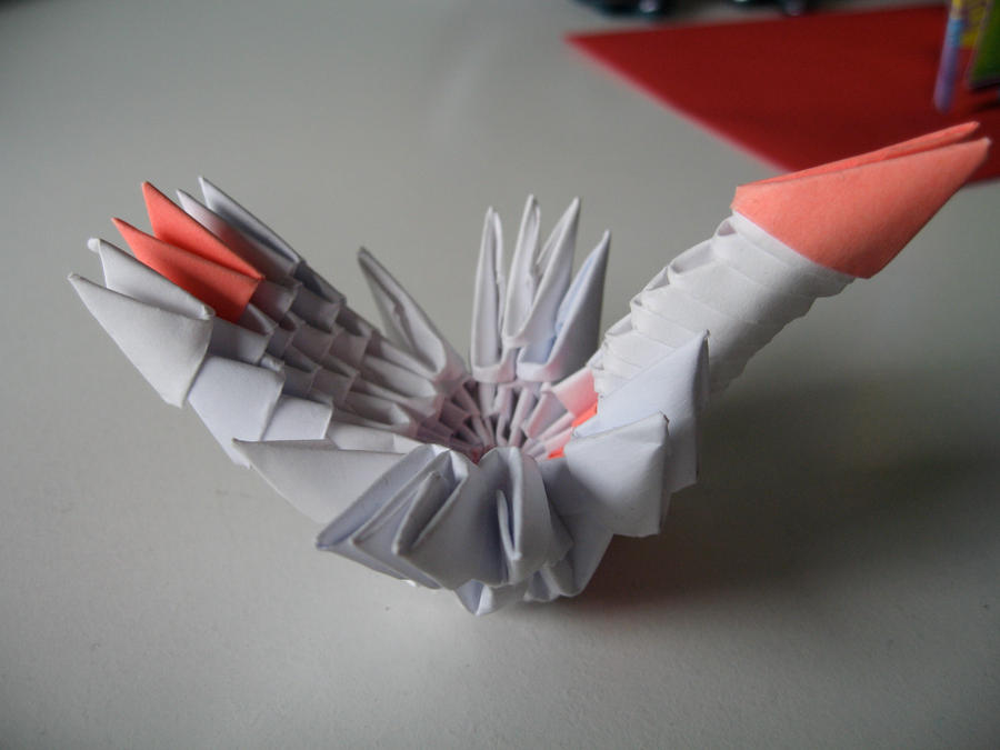 3d origami mini swan