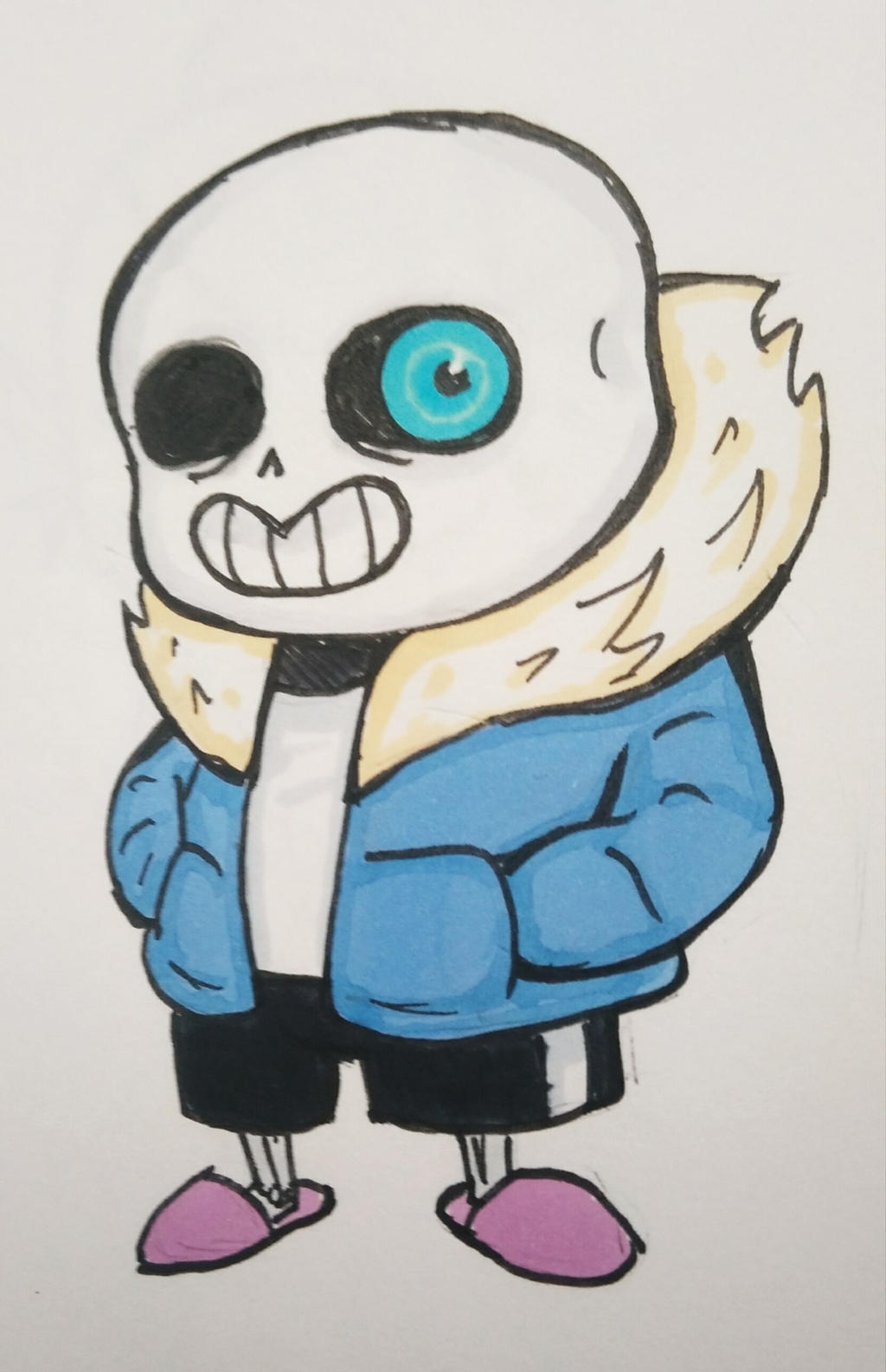 Sans (Undertale fanart) by KurukaCheyn on DeviantArt