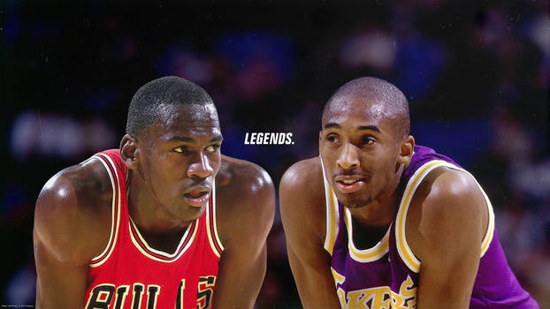 Michael Jordan and Kobe Bryant 'Legends' Wallpaper