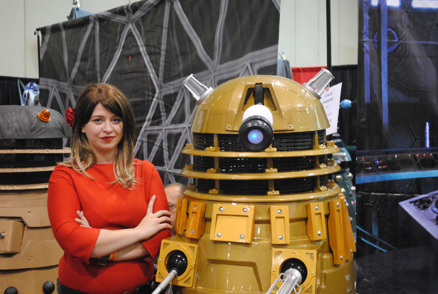 Clara and a Dalek