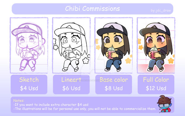 Chibi Commission Table!! pt1 by Jotodeclose on DeviantArt