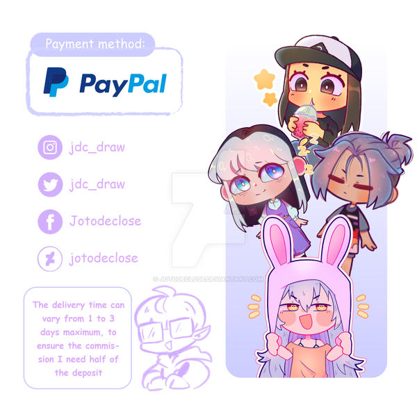 Chibi Commission Table (Info) pt3 by Jotodeclose on DeviantArt