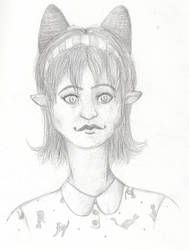 Nepeta- Pencil Sketch