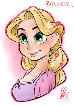 Rapunzel Bust ~ FanArt