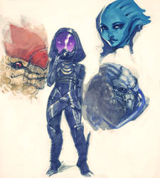 Mass effect 3 doodles