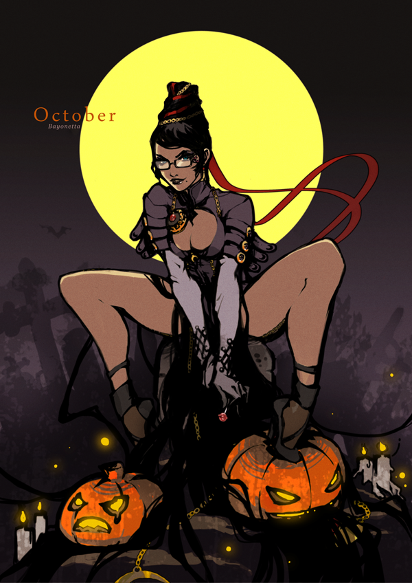 Pin-Up Calendar [October] - Bayonetta