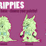 Base Test: Drippies, Choose your Pallete -1 LEFT!