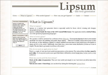 HP Lipsum - the text generator