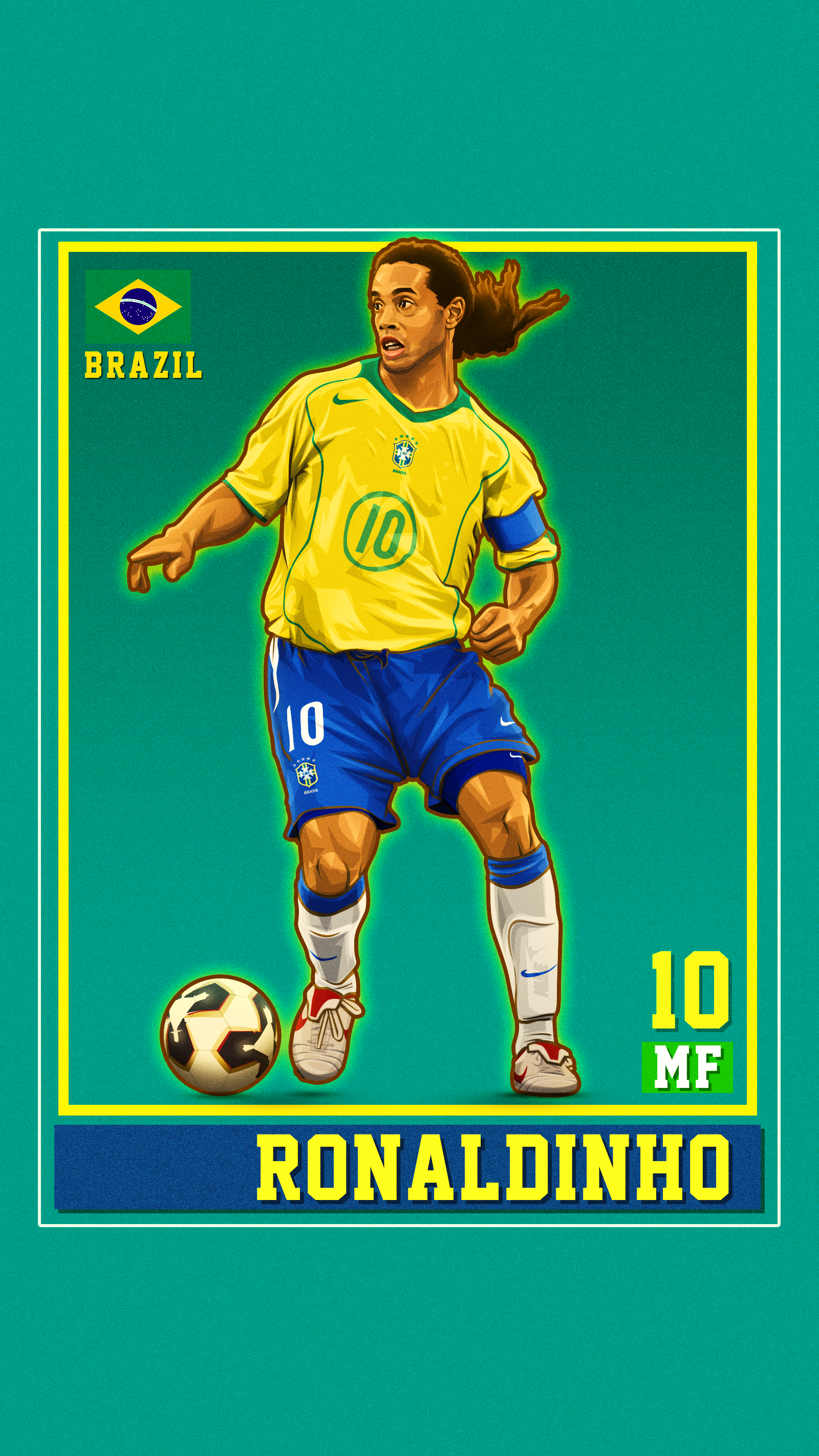 Ronaldinho 10 Wallpaper By Hkm Graphicstudio On Deviantart