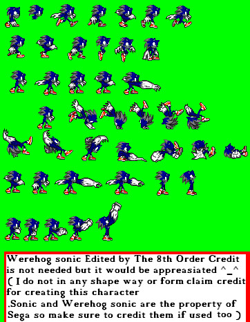 SHEET SPRITES (JUMP) SEM FUMDO SONIC MODELADO by SegaWerehog on