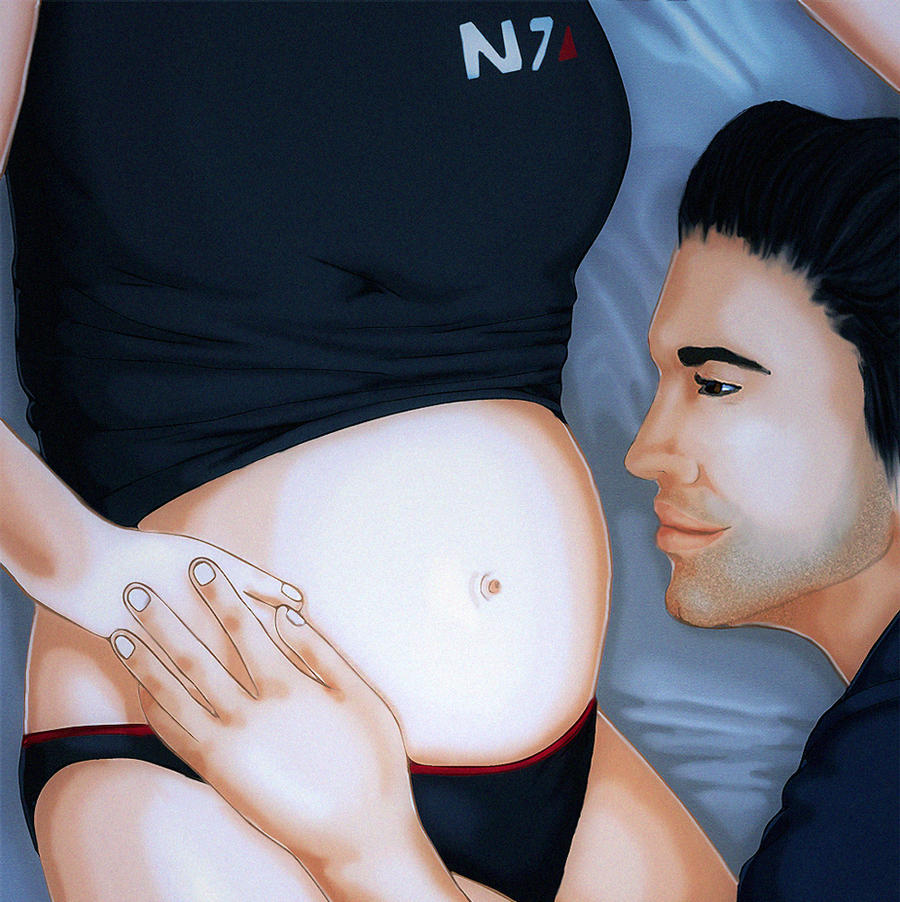 Kaidan Alenko and Klara Shepard (pregnant)