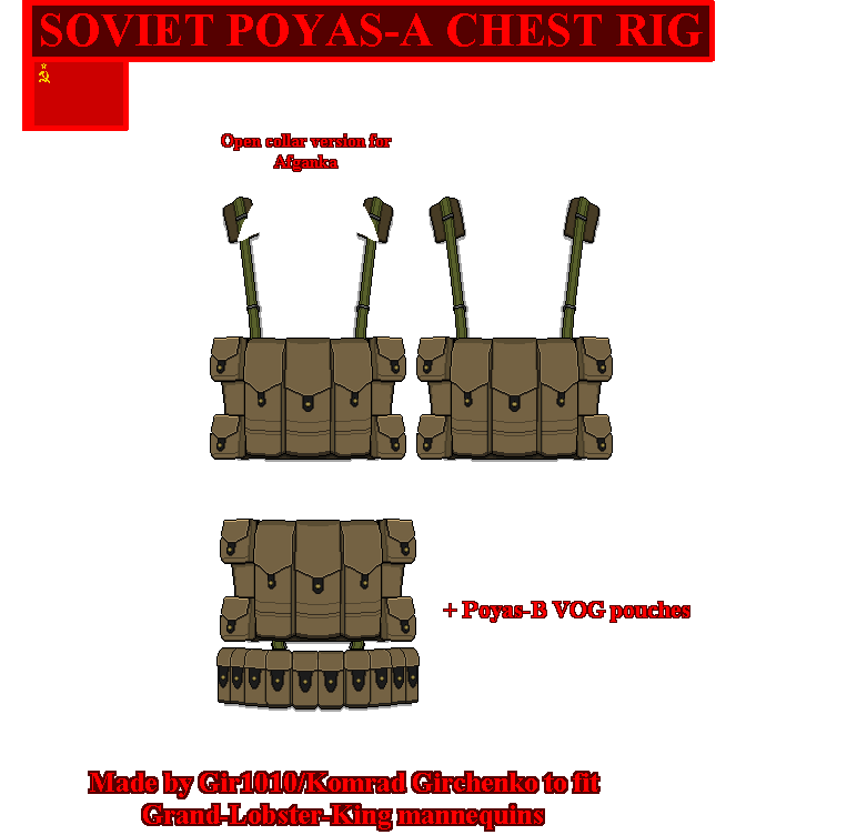 Soviet Split Chest Rig Tool - Soviet Poyas-A Chest rig by Gir1010 on DeviantArt