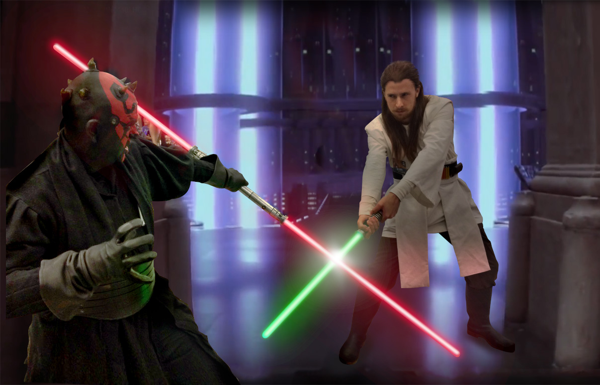 Alternate Death of Qui-Gon Jinn in The Phantom Menace 