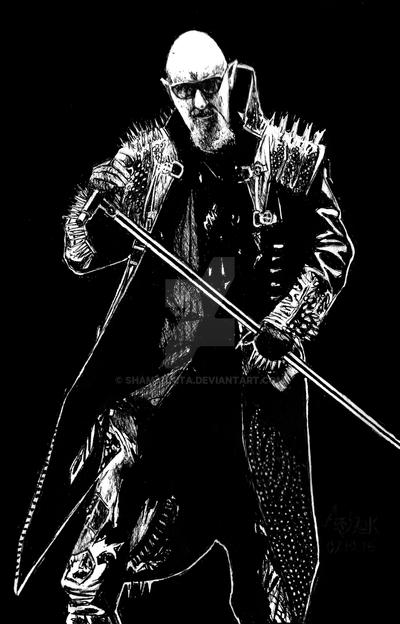 INKTOBER2016 Day 7: Rob Halford