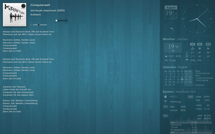 sub monitor on 2011-08-19 by 1024jp