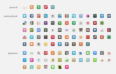 20px social icons