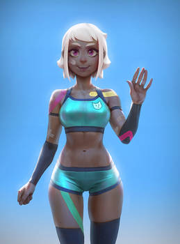 Athlete chan - illustration and process video