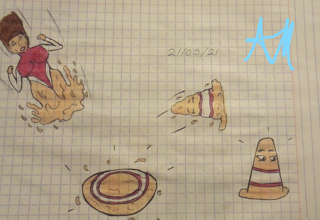 Janeth turns into a cone by Janethmelting on DeviantArt