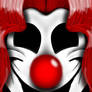 The clown is asleep...
