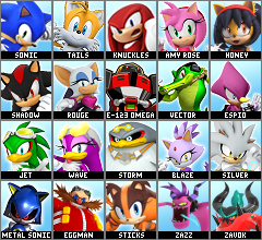 sonic fighters roster deviantart hypothetical