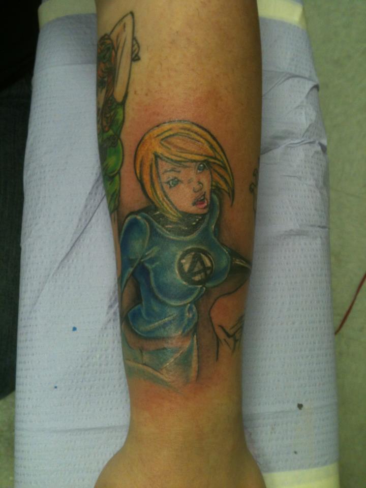 Invisible Woman J Scott Campbell Tattoo by airportroad on DeviantArt Invisible Woman J Scott Campbell Tattoo by airportroad on DeviantArt