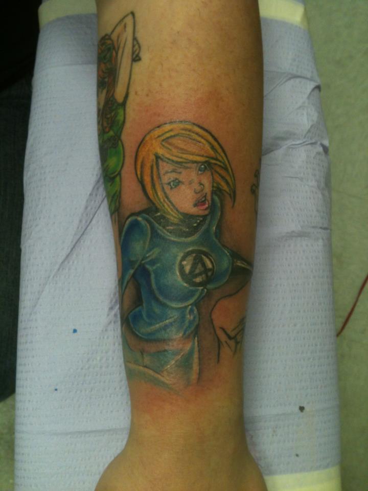 Invisible Woman J Scott Campbell Tattoo