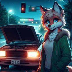 Furry cute female fox good art