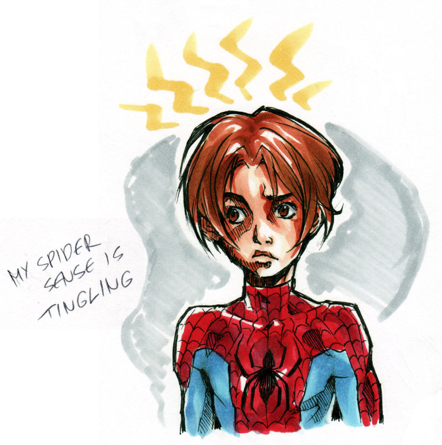 Peter Parker sketch 1