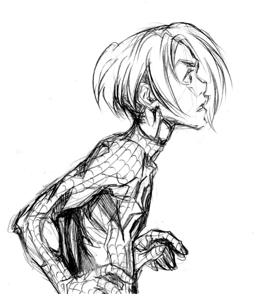 Peter Parker sketch 2