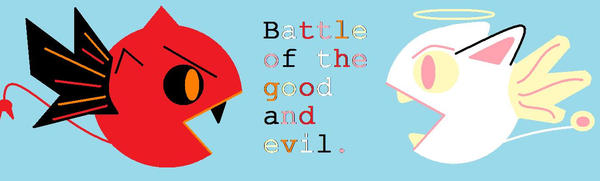 The Angel Vs. The Demon Pacman by EmmaAnimals on DeviantArt