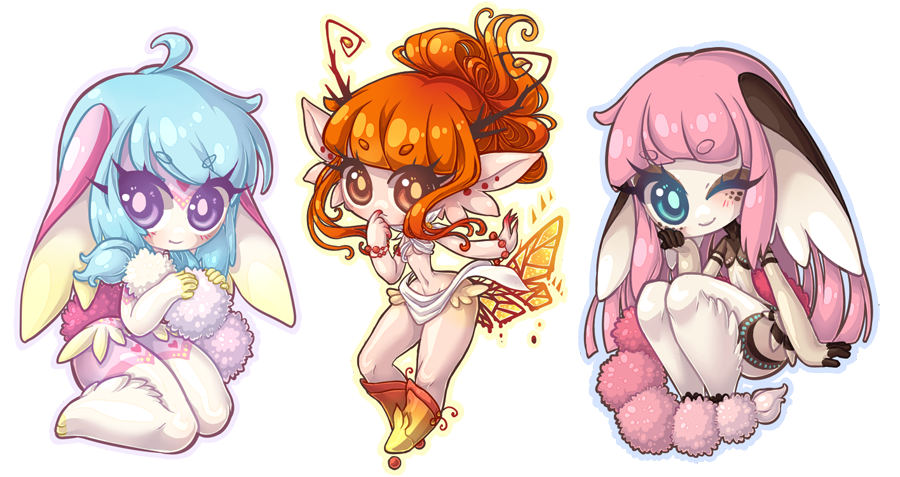 Chibi Commission Batch 77 - 79