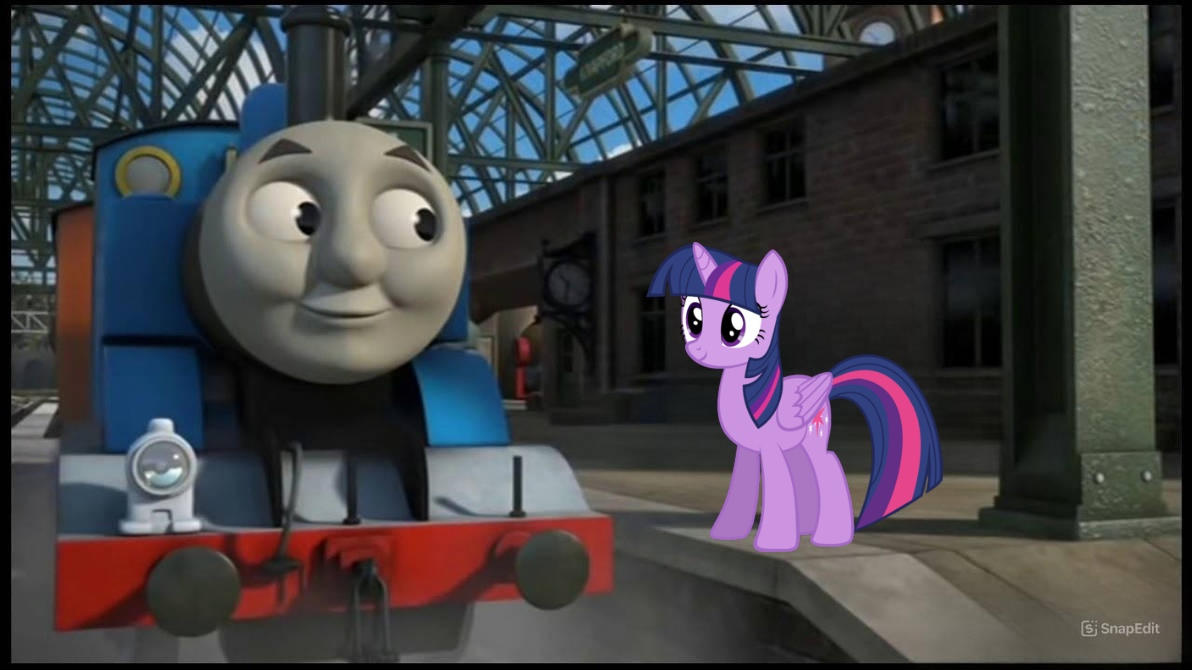 Thomas Meets Princess Twilight Sparkle By Jakemayo89 On DeviantArt thomas-meets-princess-twilight-sparkle-by-jakemayo89-on-deviantart