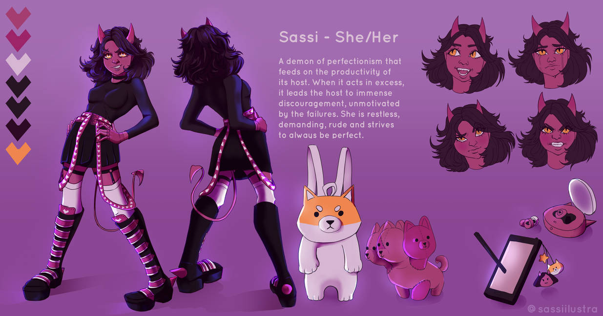 Sassi - Original Character Sheet by Sassiilustra on DeviantArt