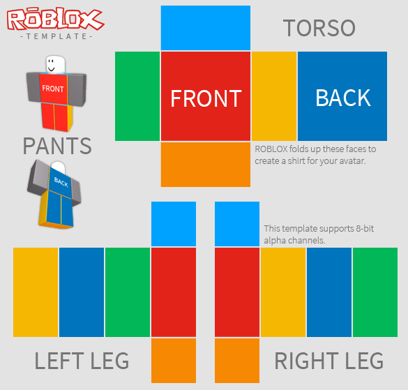 pants templates roblox
