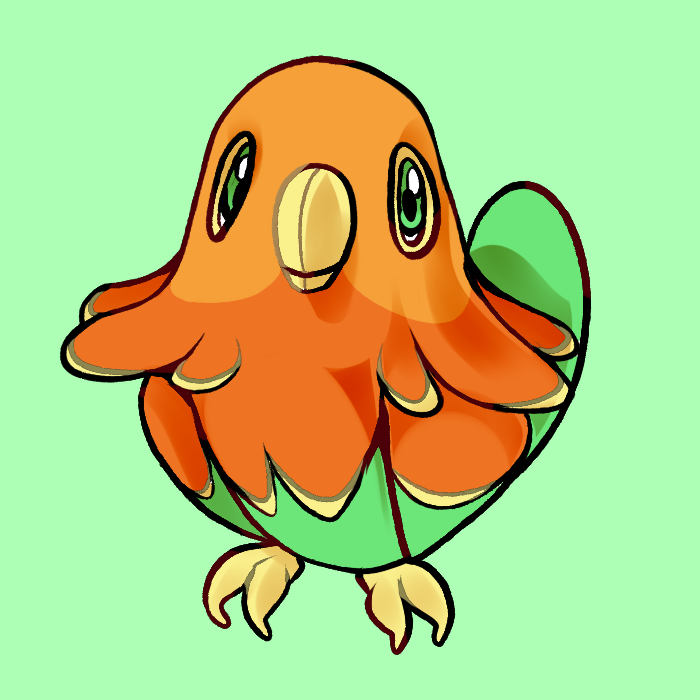 Solnure - The Sun Conure Pokemon