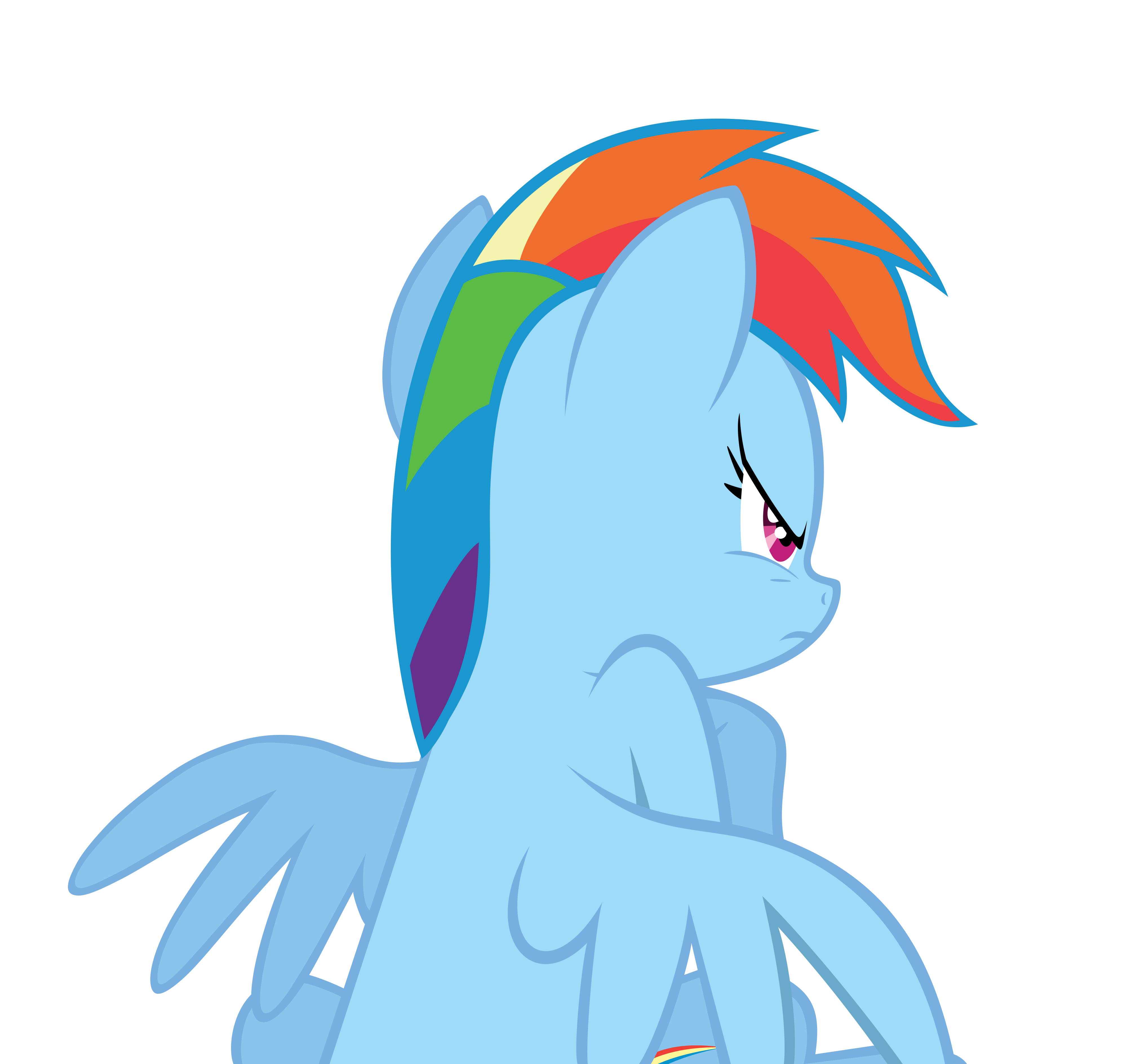 angry Rainbow Dash