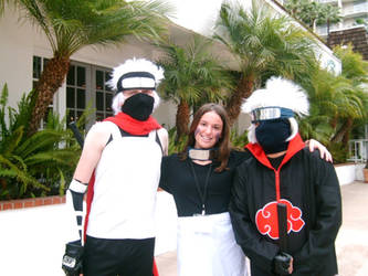 Anime Conji 2013 - Rin Nohara with the 2 Kakashi's