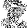 uncle tattoo design tiger serpent