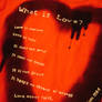 What is Love - red t-shirt