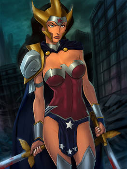 Flashpoint Wonder Woman armored up