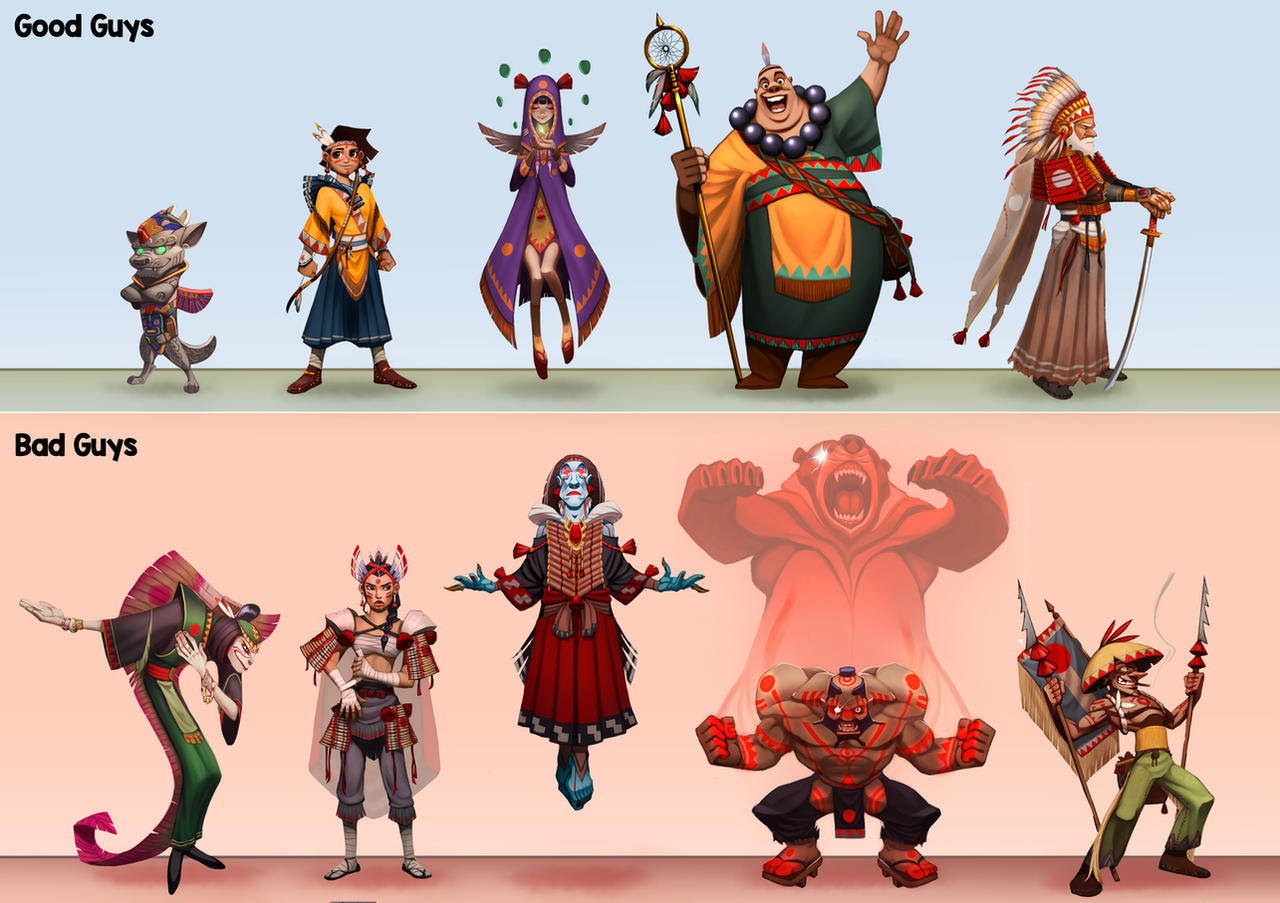 Character Line Up Types Characters design lineup by Sommum on DeviantArt