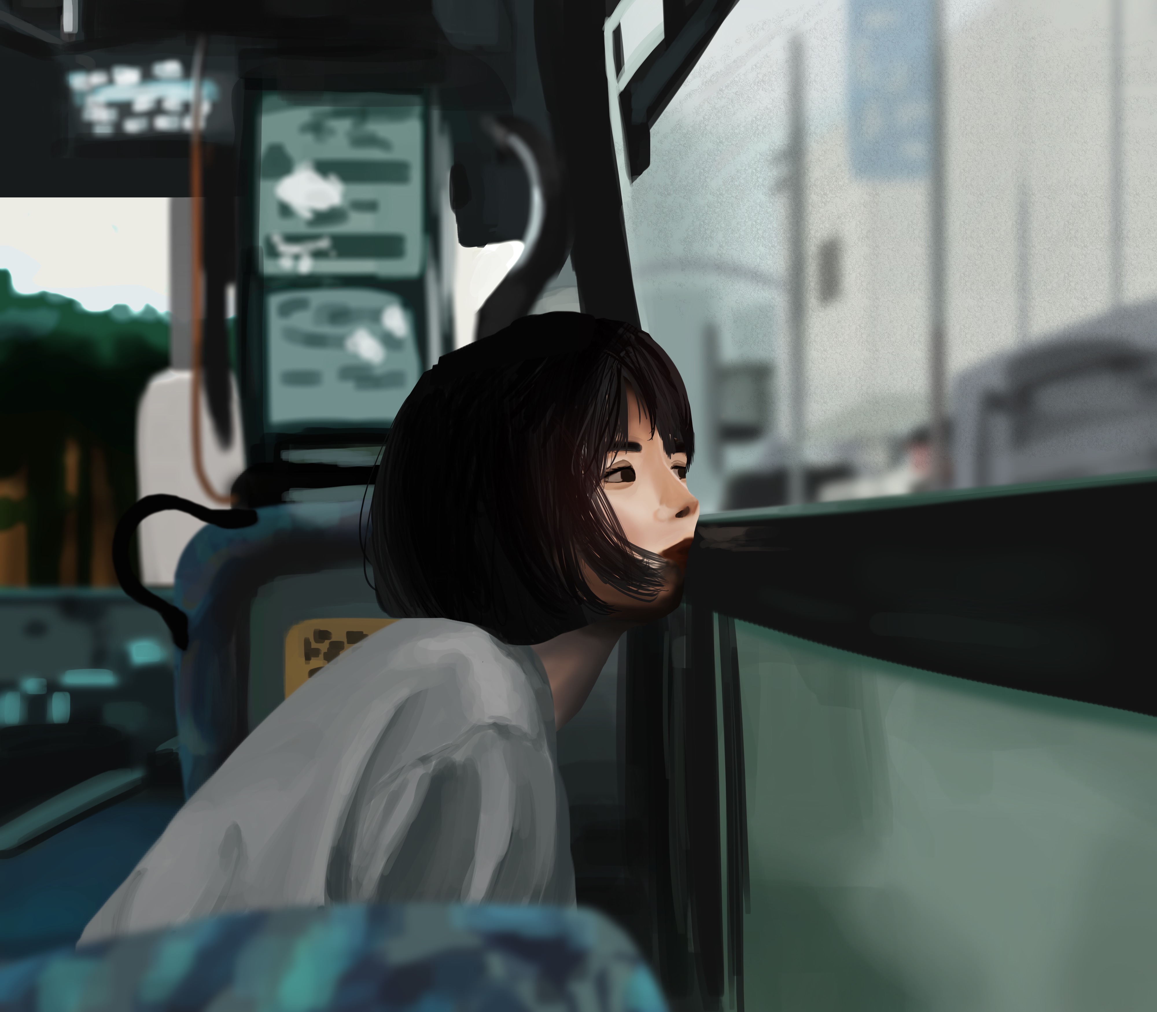 Bus Ride Deviantart Bus ride by AndoruArts on DeviantArt
